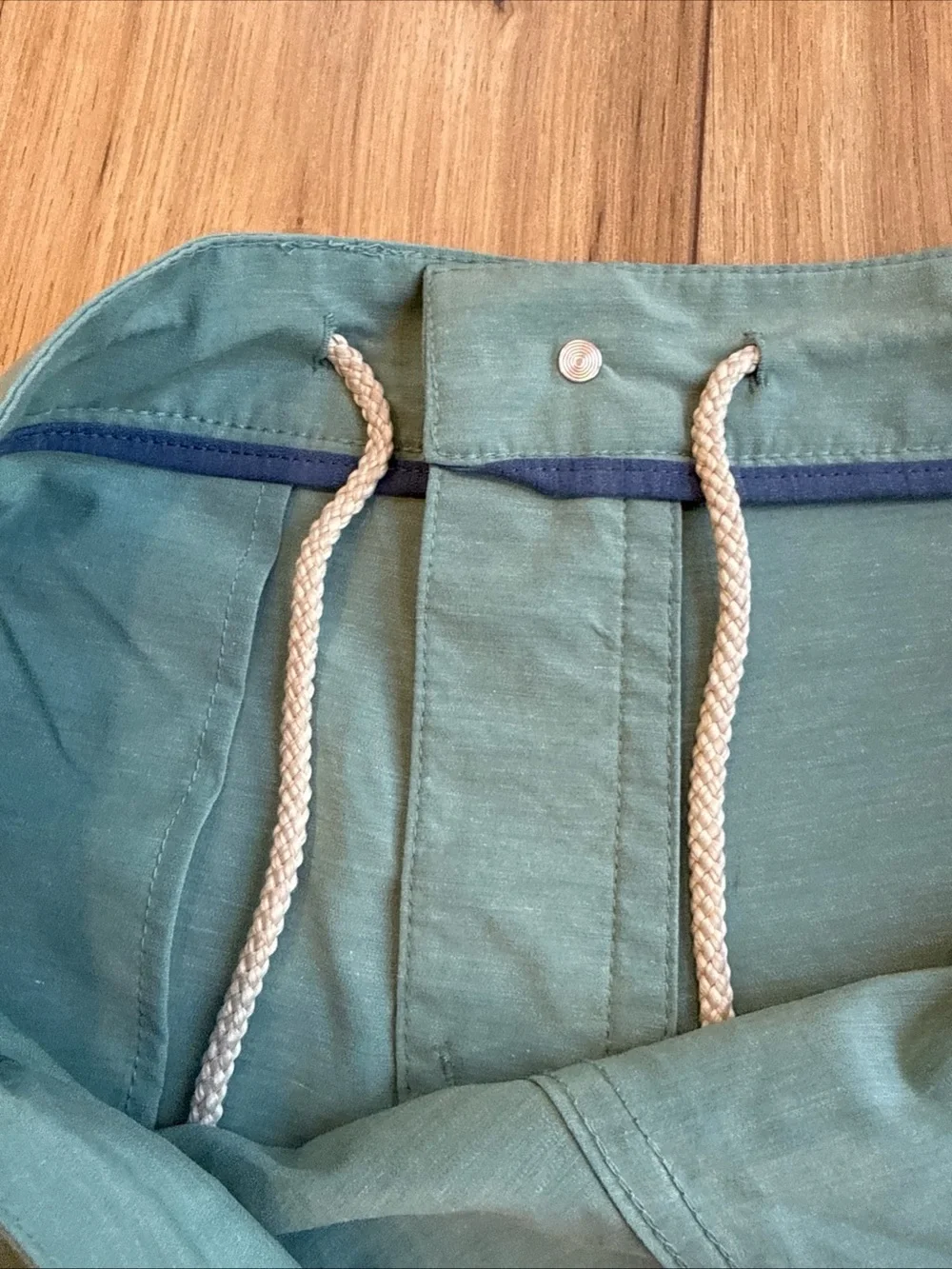Faherty All Day Shorts Green Chino Drawstring Stretch Casual Size 36 9
